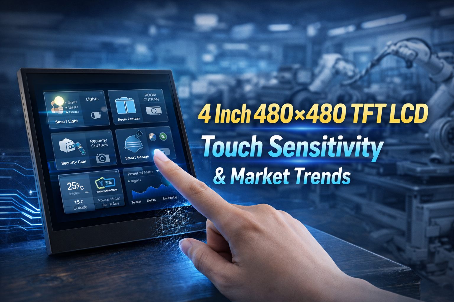 4 Inch 480×480 Capacitive Touch TFT Display: Sensitivity & Small LCD Market Trends