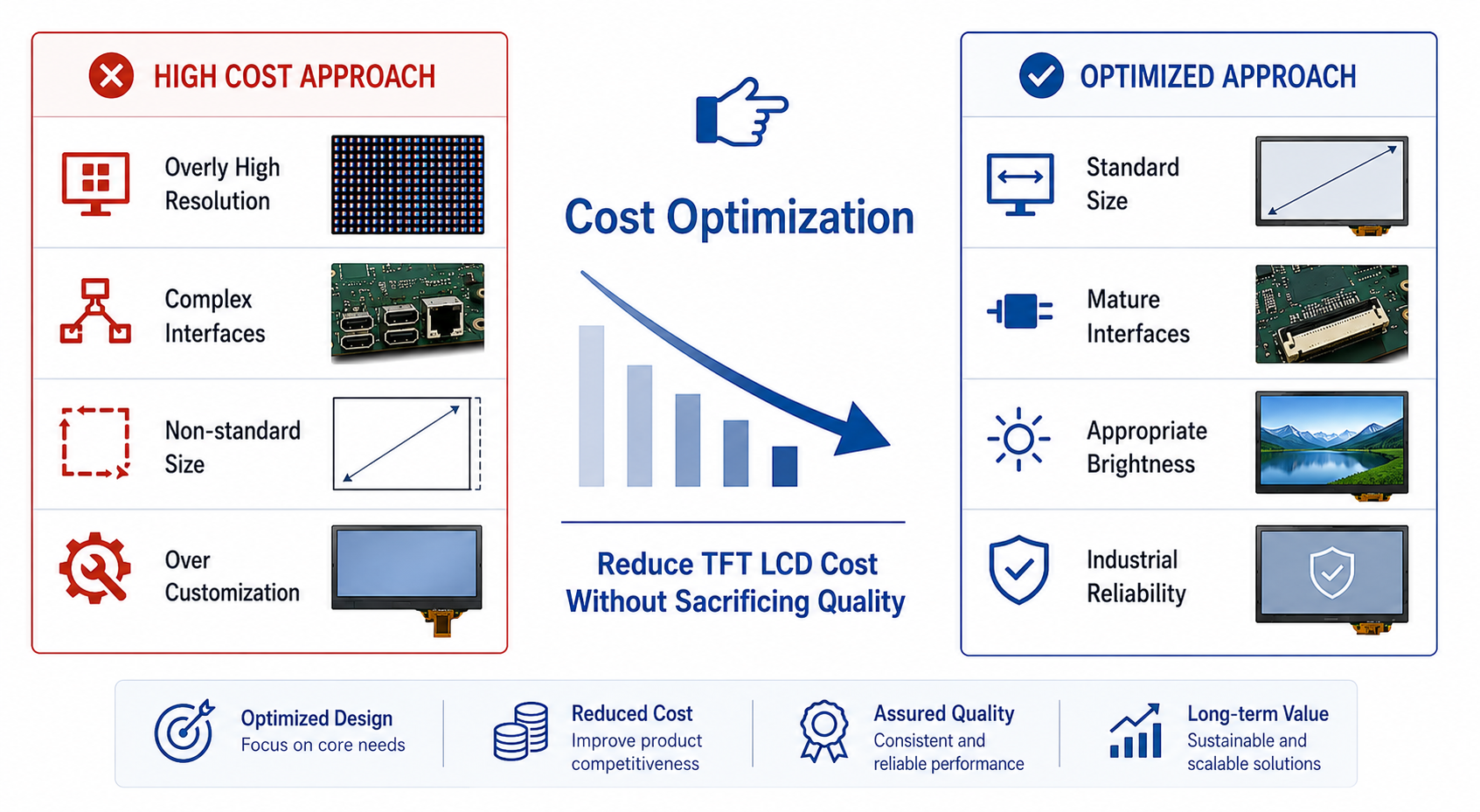How to Reduce TFT LCD Cost Without Sacrificing Quality