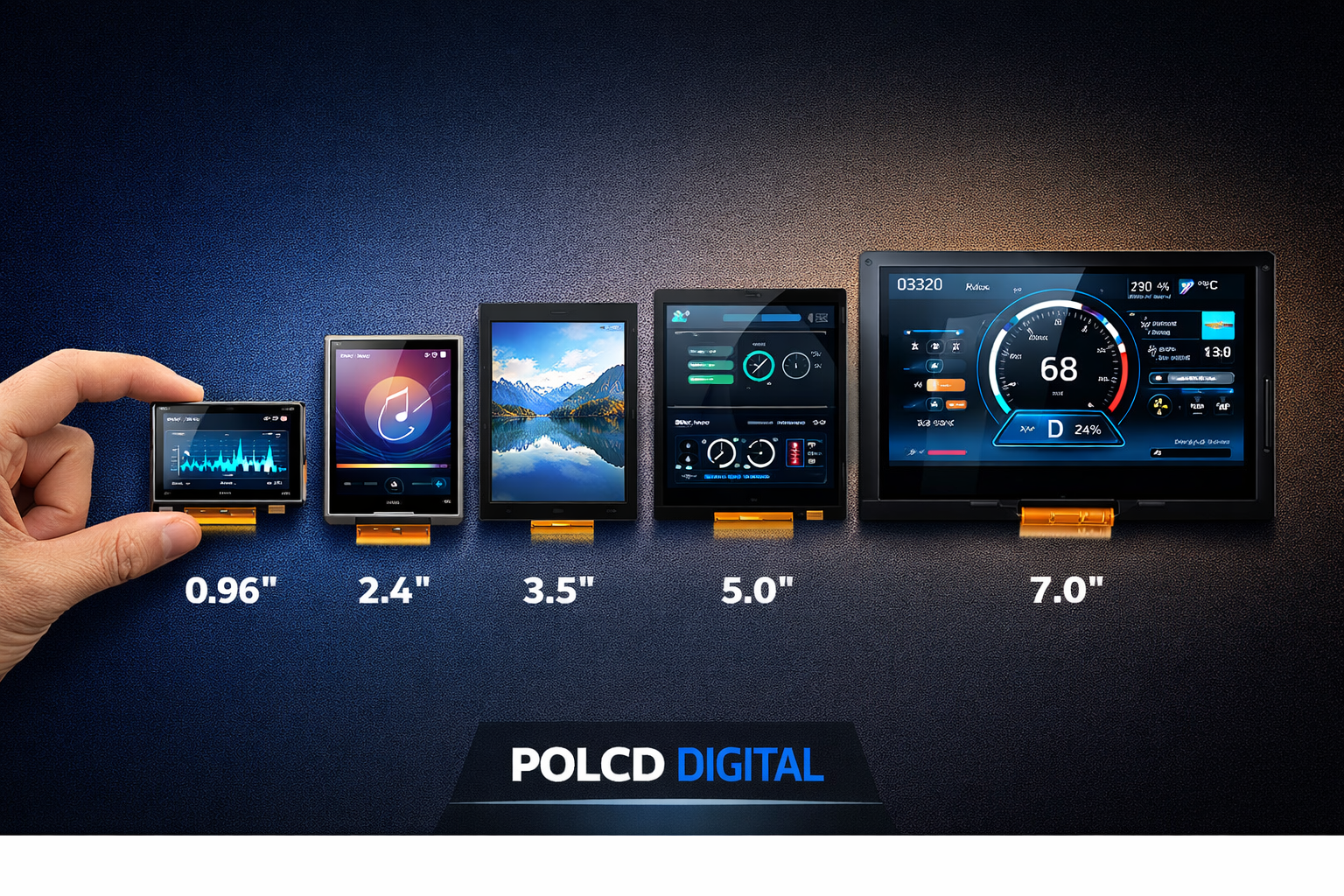 How to Choose the Right TFT LCD Module for Your Project (0.96” to 10.1”)