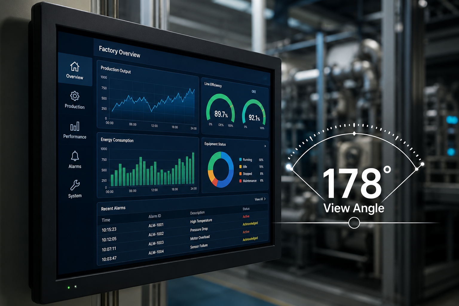 TN vs. IPS in Industrial HMIs: Why True 178° Wide Viewing Angles Matter for Equipment Safety