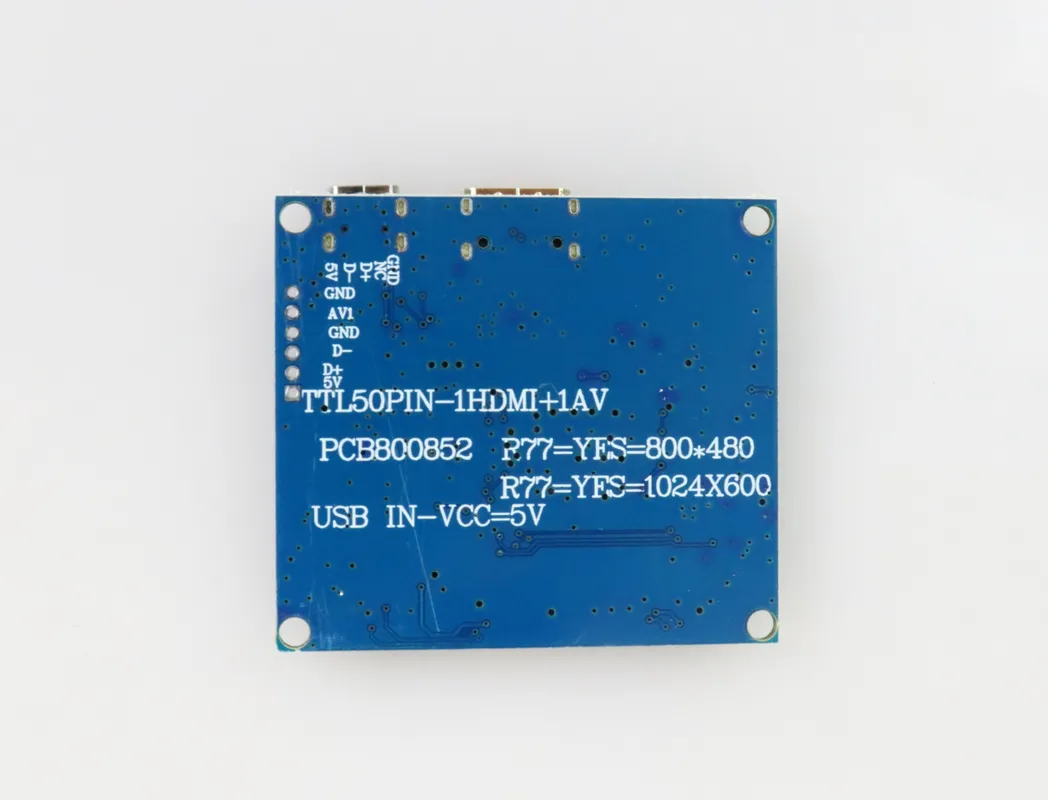Small LCD Screen Driver Board 50Pin Controller Board for AT070TN92 800x480 / 1024x600 POLCD Digital