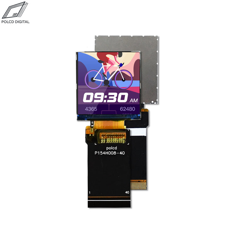 1.54" Square TFT LCD Display Module 240x240 Resolution with RGB666 Interface P154H008-40