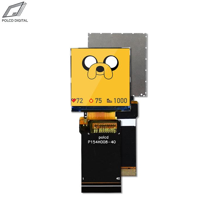 1.54" Square TFT LCD Display Module 240x240 Resolution with RGB666 Interface P154H008-40