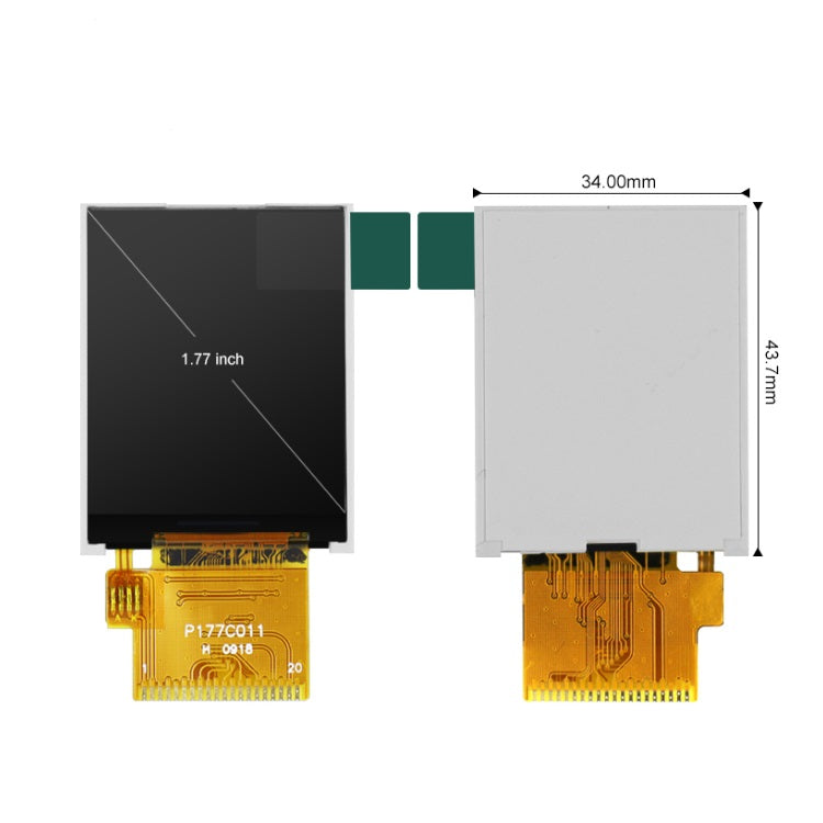 1,77 Zoll TFT LCD Display 128x160 Pixel MCU Schnittstelle P177C011