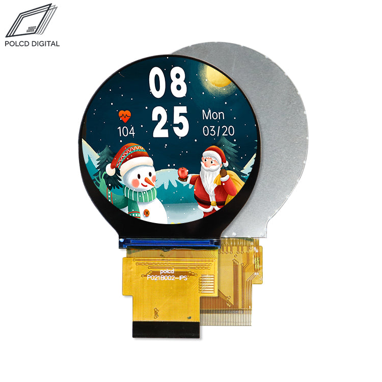 2.1 Inch Circular TFT LCD Module 480x480 IPS High-Resolution Round Display P021B002-IPS