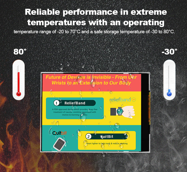 2.7 inch TFT LCD Module - Custom FPC & High Brightness OEM Service (960x240)