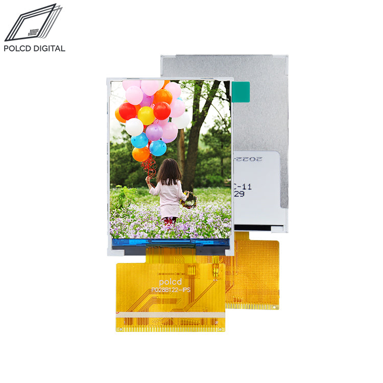 2.8 inch TFT LCDs with RTP 240x320 Pixels with IC ST7789V P028B129-IPS-TP