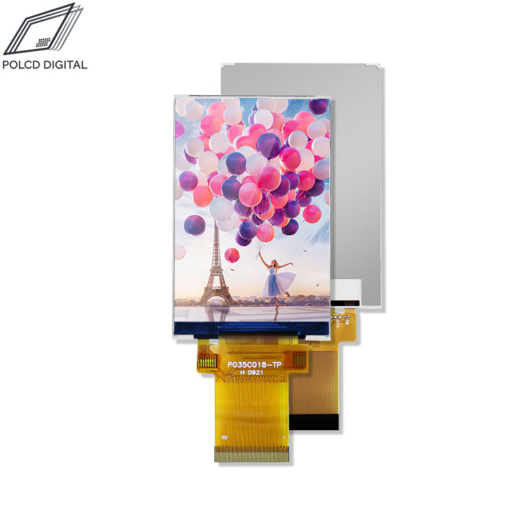3.5 inch TFT LCD Module with Touch Panel MCU RGB SPI Interface P035C018-TP