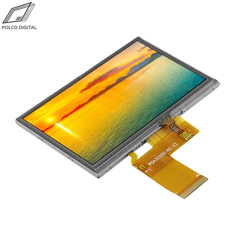 4.3 inch TFT LCD Module 480x272 Pixels Resistive Touch Screen P043C025-40-V3