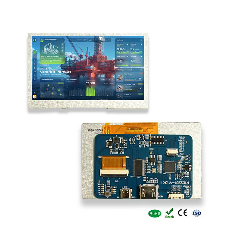 LCD Controller Board - Mini HDMI to 40-Pin FPC with Capacitive Touch Support for 4.3" TFT Panels RTD2281-V1.0JI