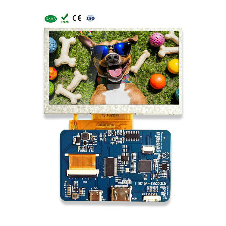 LCD Controller Board - Mini HDMI to 40-Pin FPC with Capacitive Touch Support for 4.3" TFT Panels RTD2281-V1.0JI