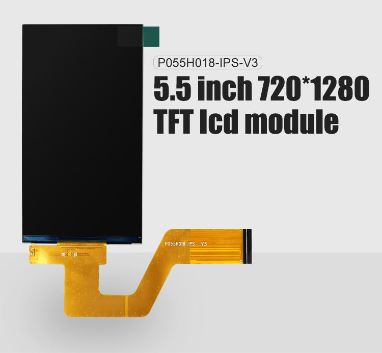 5.5 inch IPS TFT LCD Module 720x1280 Pixels Display Screen P055H018-IPS-V3