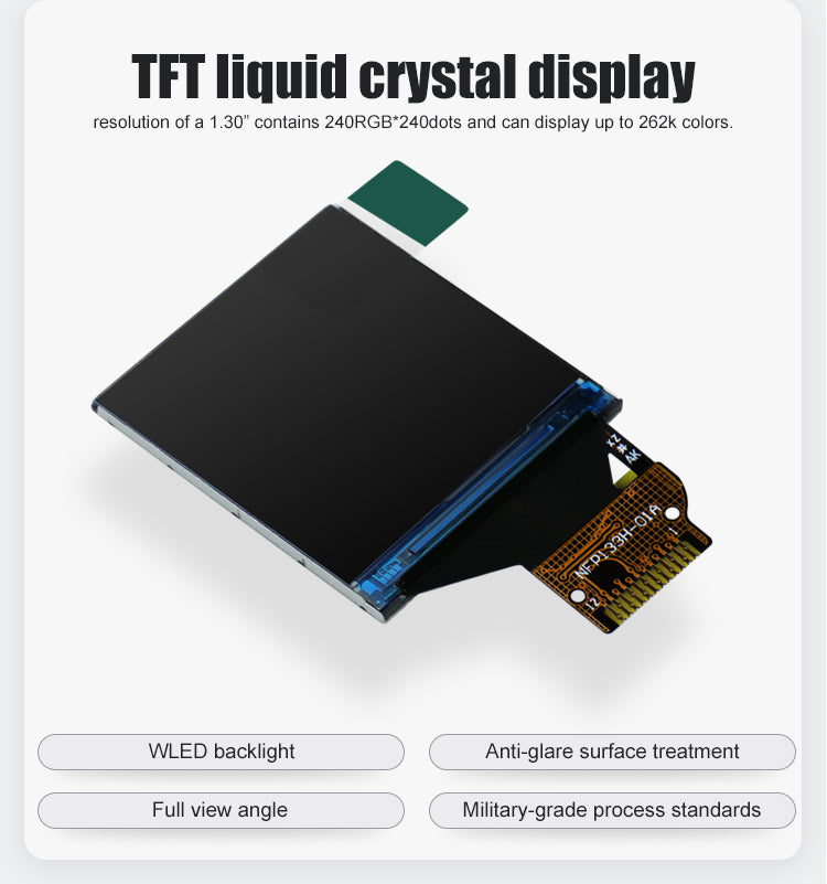 1,77 Zoll TFT LCD Display 128x160 Pixel MCU Schnittstelle P177C011