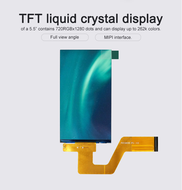 5.5 inch IPS TFT LCD Module 720x1280 Pixels Display Screen P055H018-IPS-V3